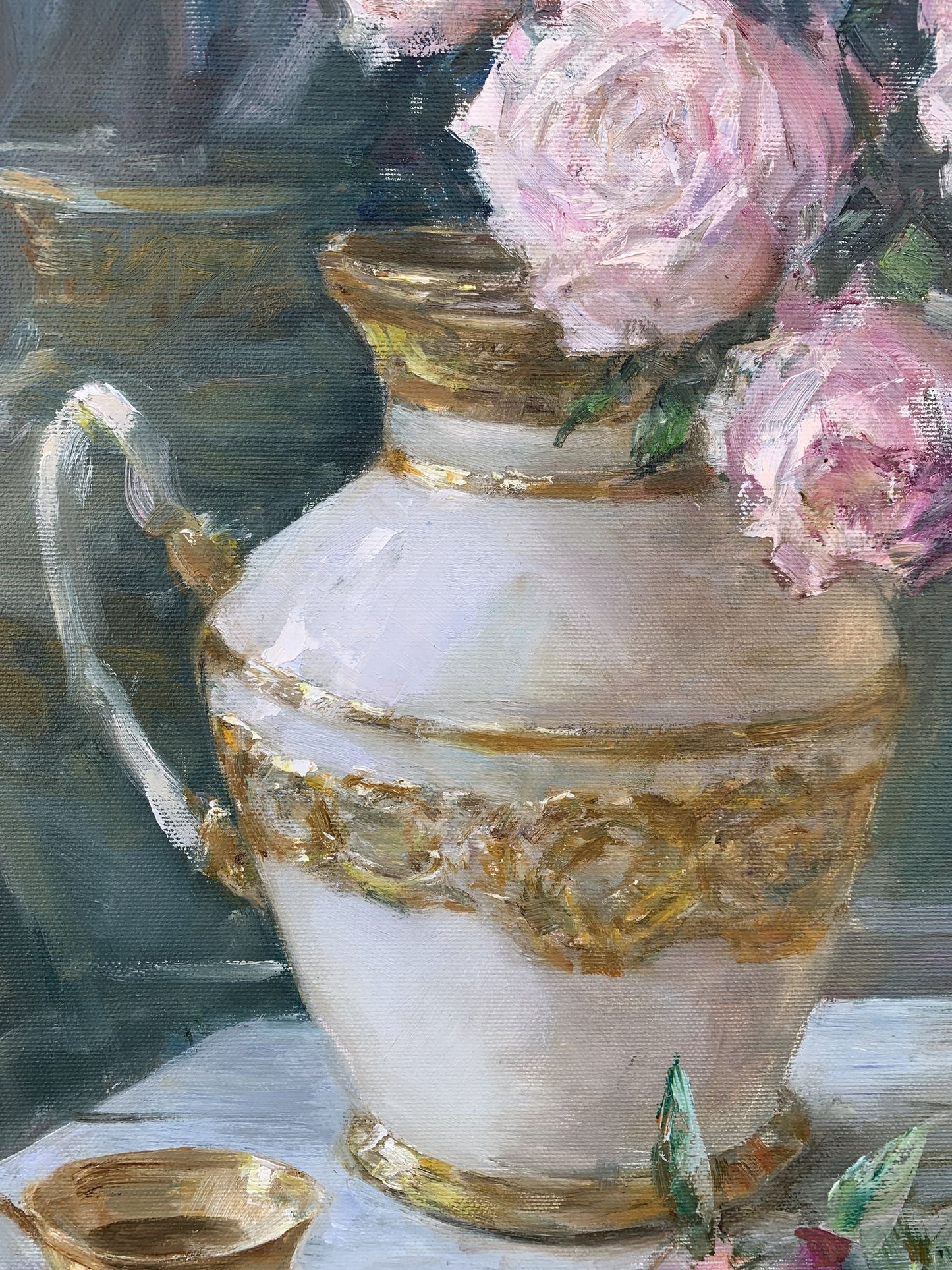 Oil painting Rural routine