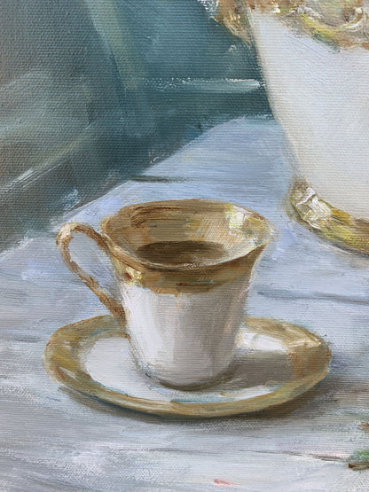 Oil painting Rural routine