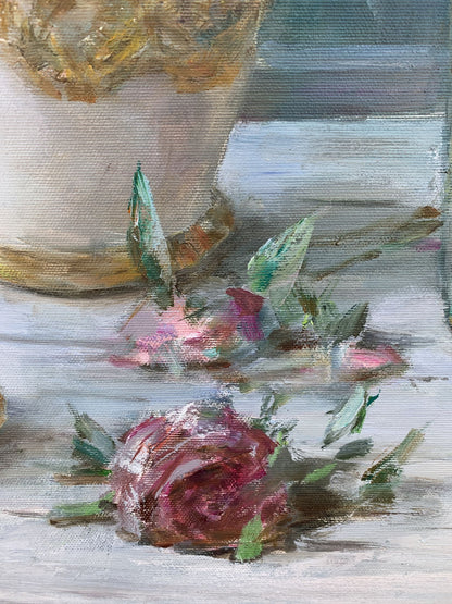 Oil painting Rural routine