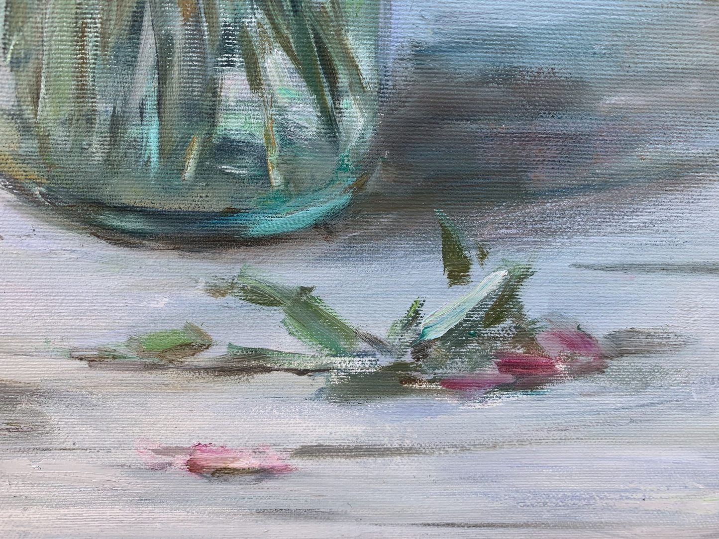 Oil painting Rural routine