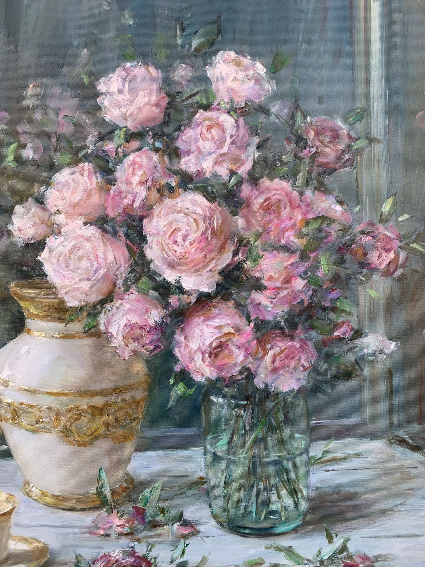 Oil painting Rural routine