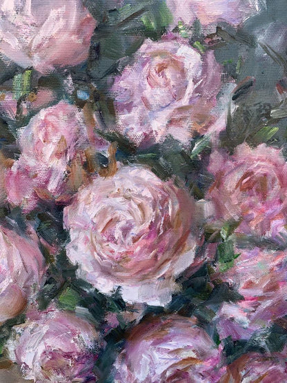 Oil painting Rural routine