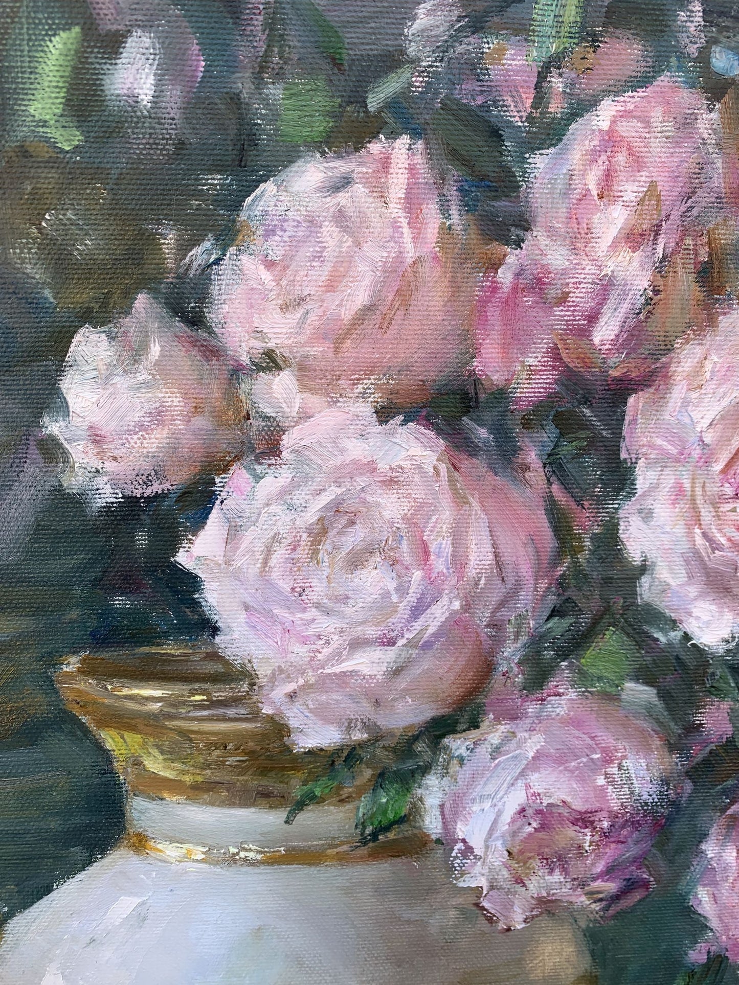 Oil painting Rural routine