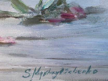 Oil painting Rural routine