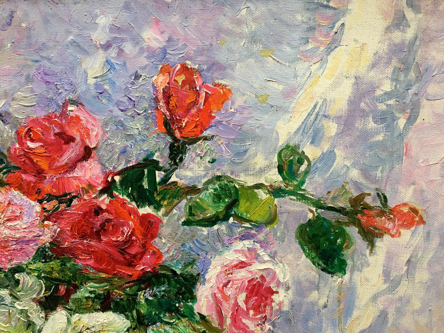 Oil painting Still life Tamara Aleksandrovna Khitrova