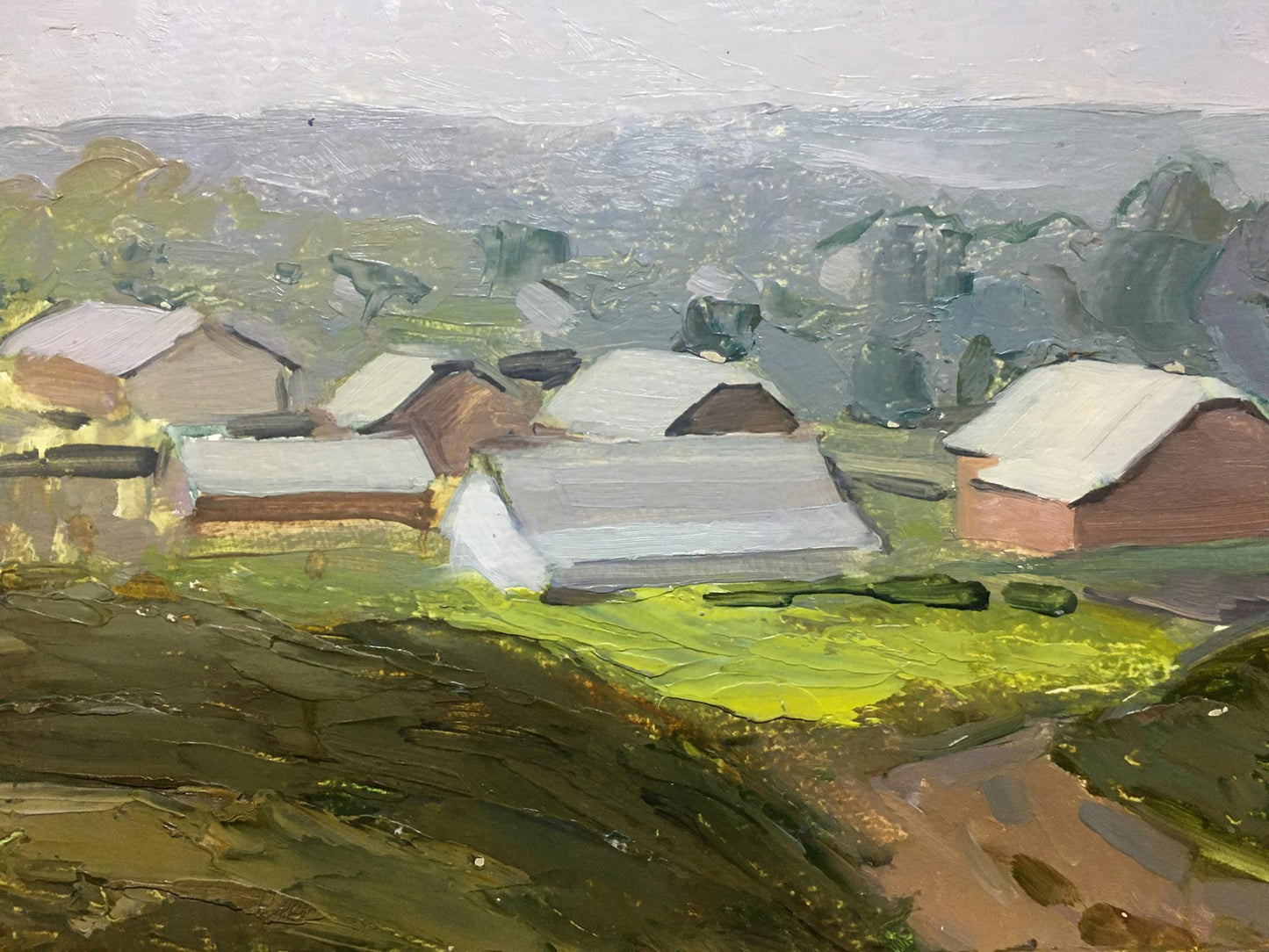 Oil painting Rural landscape Bloshenko Anatoly Mikhailovich