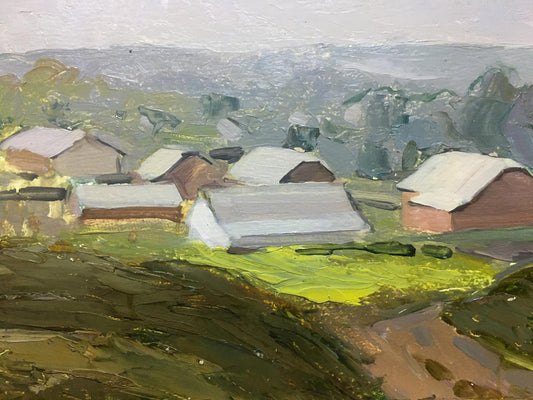 Oil painting Rural landscape Bloshenko Anatoly Mikhailovich