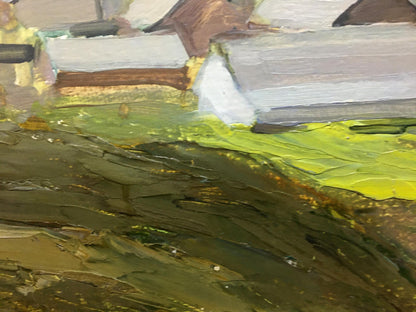 Oil painting Rural landscape Bloshenko Anatoly Mikhailovich