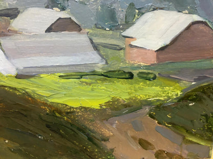 Oil painting Rural landscape Bloshenko Anatoly Mikhailovich