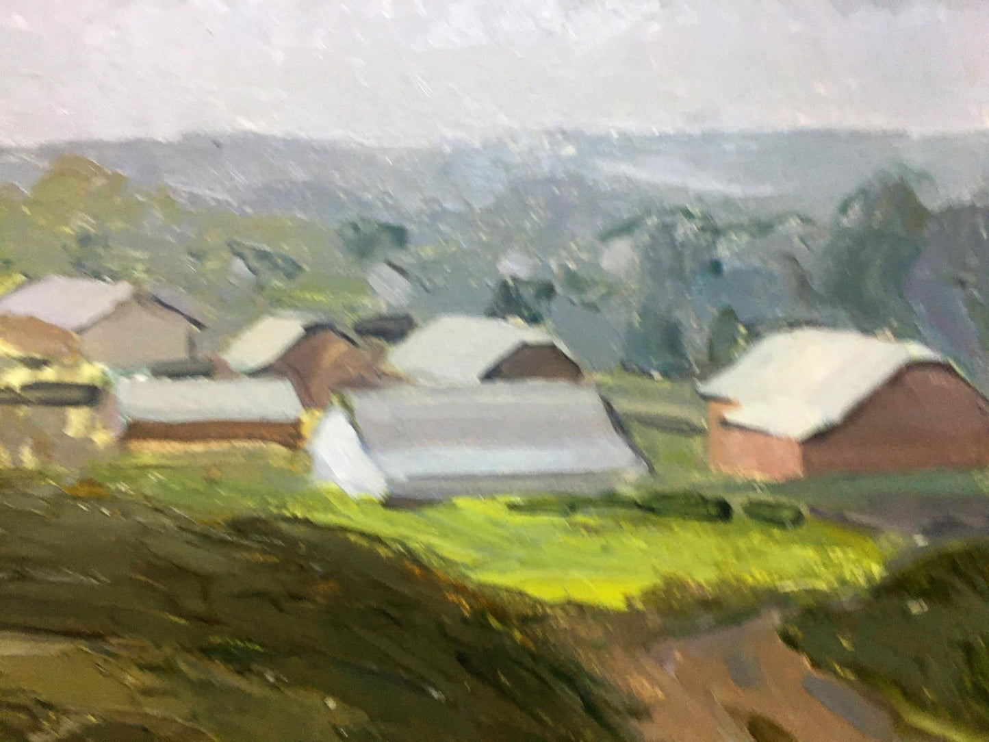 Oil painting Rural landscape Bloshenko Anatoly Mikhailovich