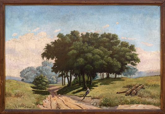 Oil painting shade on a sunny day Koltunov A.