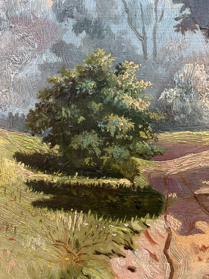 Oil painting shade on a sunny day Koltunov A.