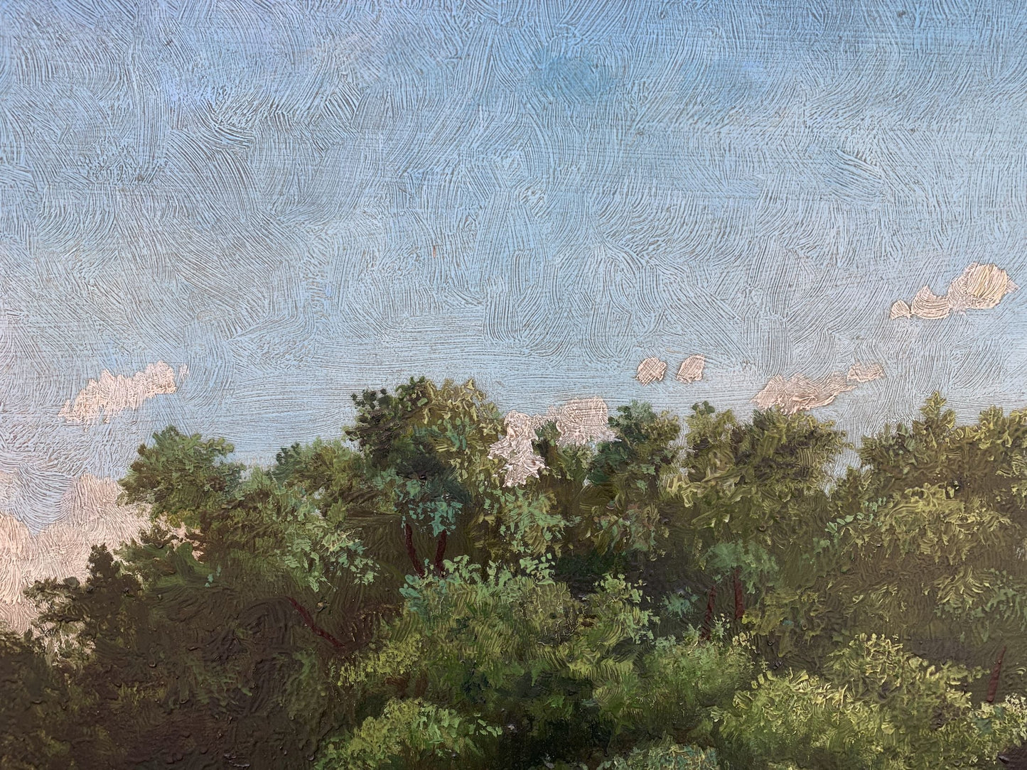 Oil painting shade on a sunny day Koltunov A.