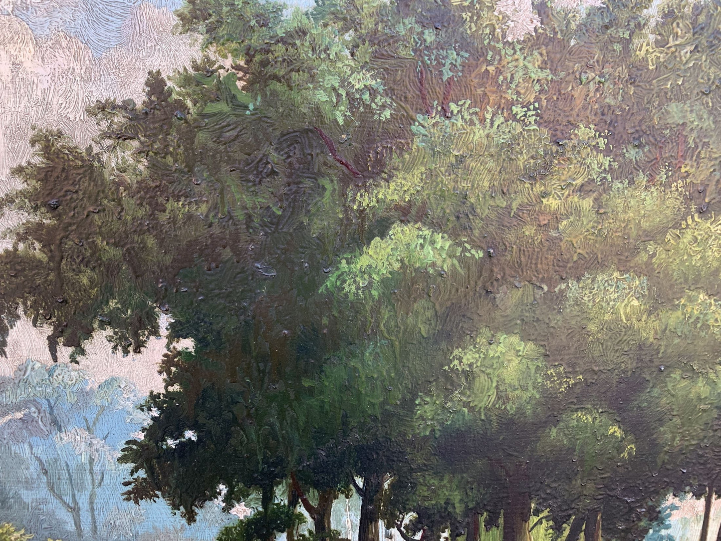 Oil painting shade on a sunny day Koltunov A.