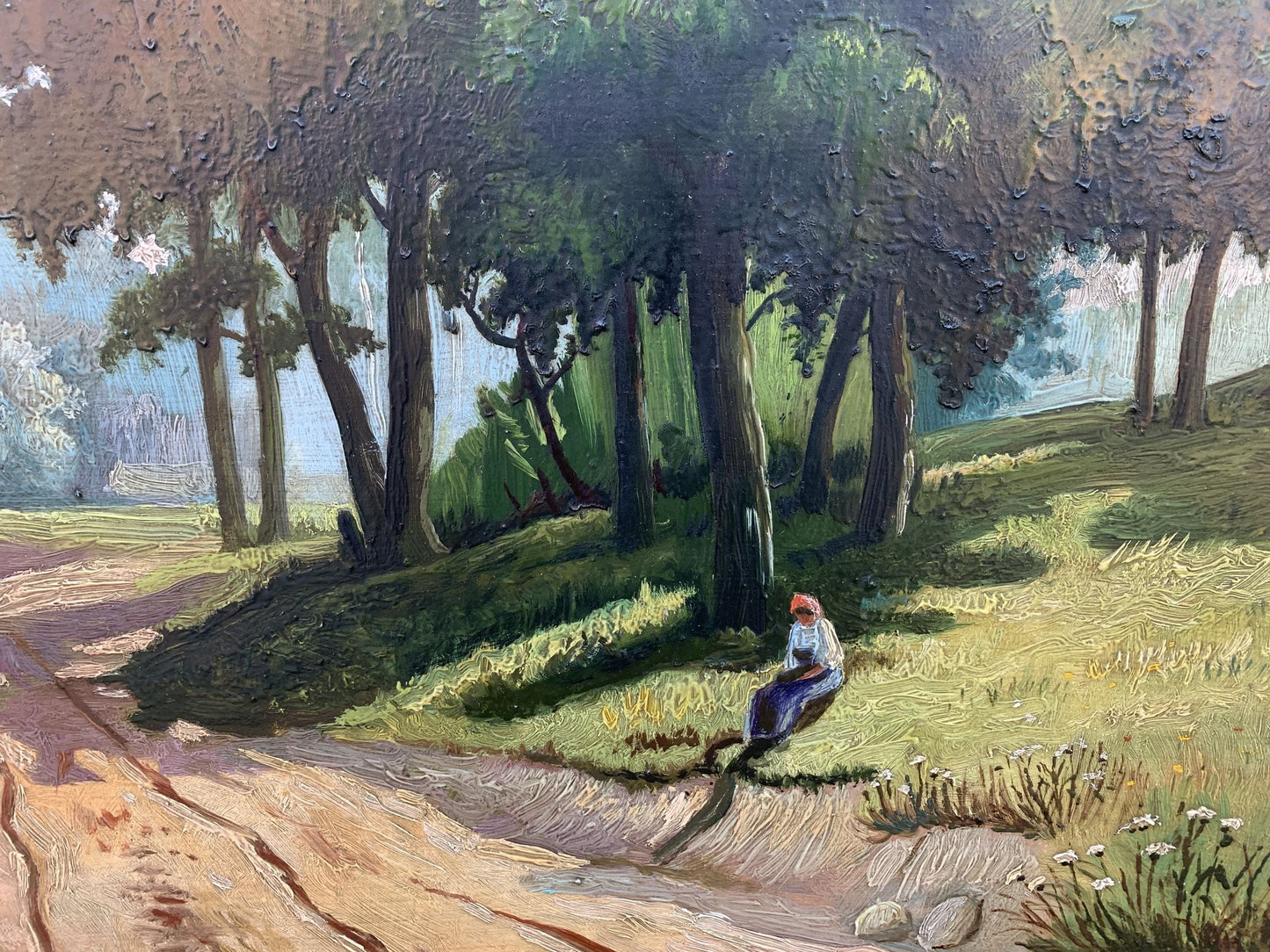 Oil painting shade on a sunny day Koltunov A.