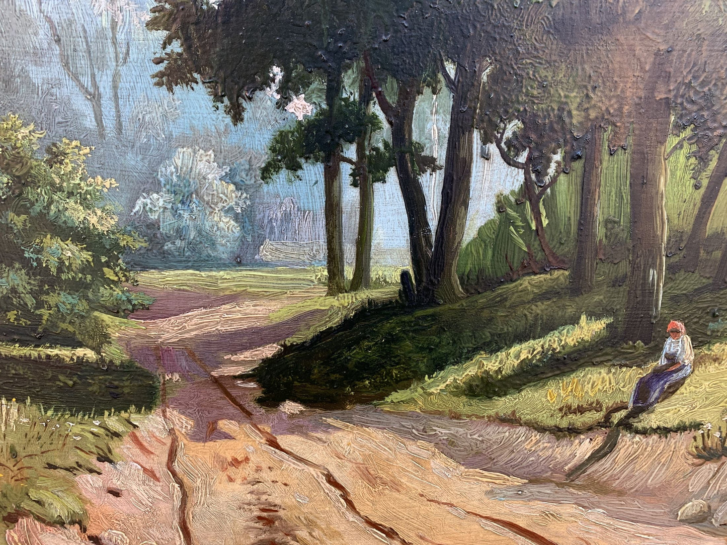 Oil painting shade on a sunny day Koltunov A.