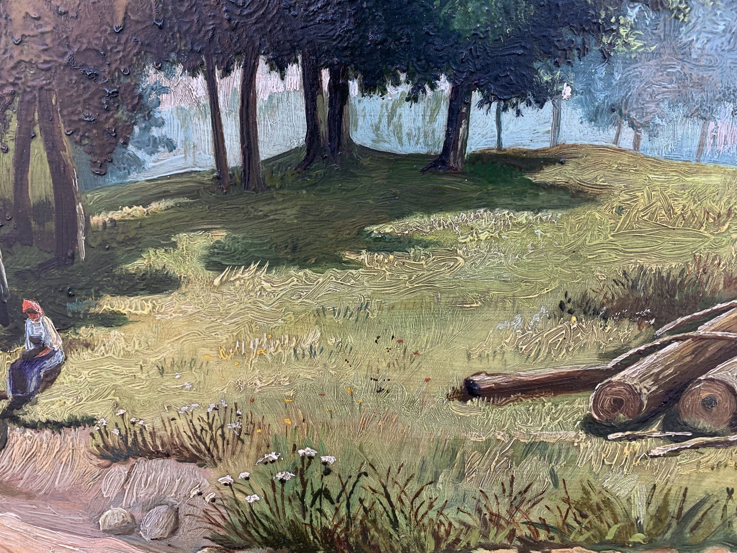 Oil painting shade on a sunny day Koltunov A.