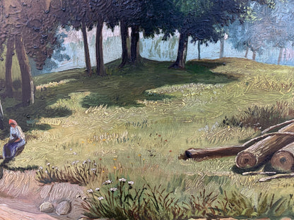 Oil painting shade on a sunny day Koltunov A.