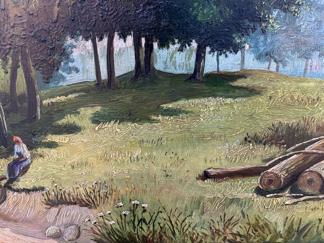 Oil painting shade on a sunny day Koltunov A.