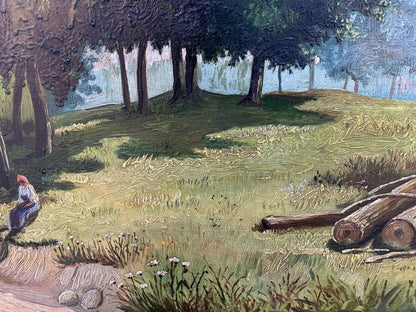 Oil painting shade on a sunny day Koltunov A.