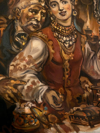 oil portrait painting