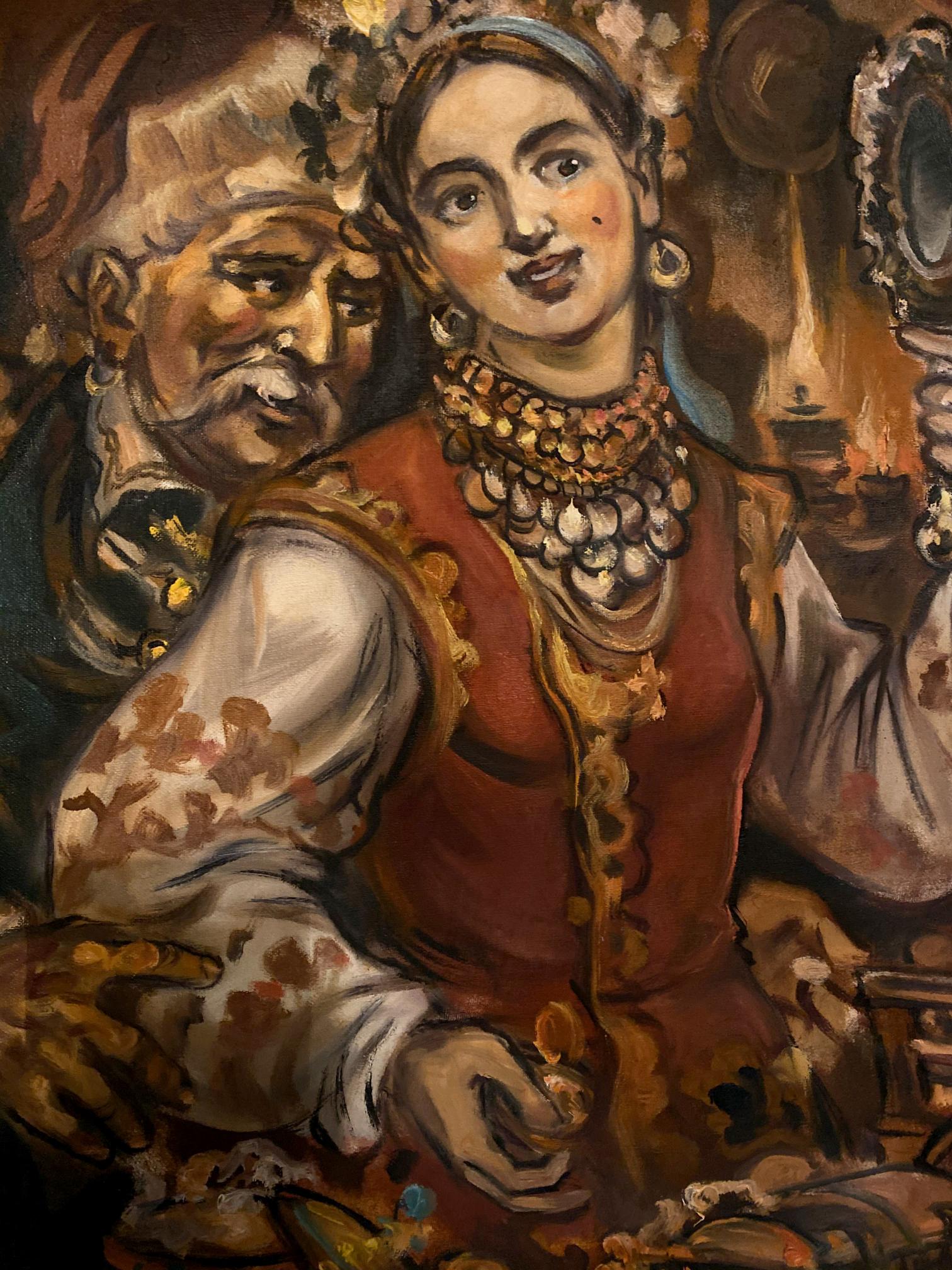 oil portrait girl