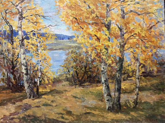 Oil painting Autumn Basov Yakov Alexandrovich