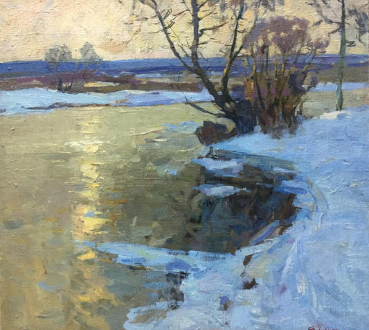 oil painting winter landscape buy