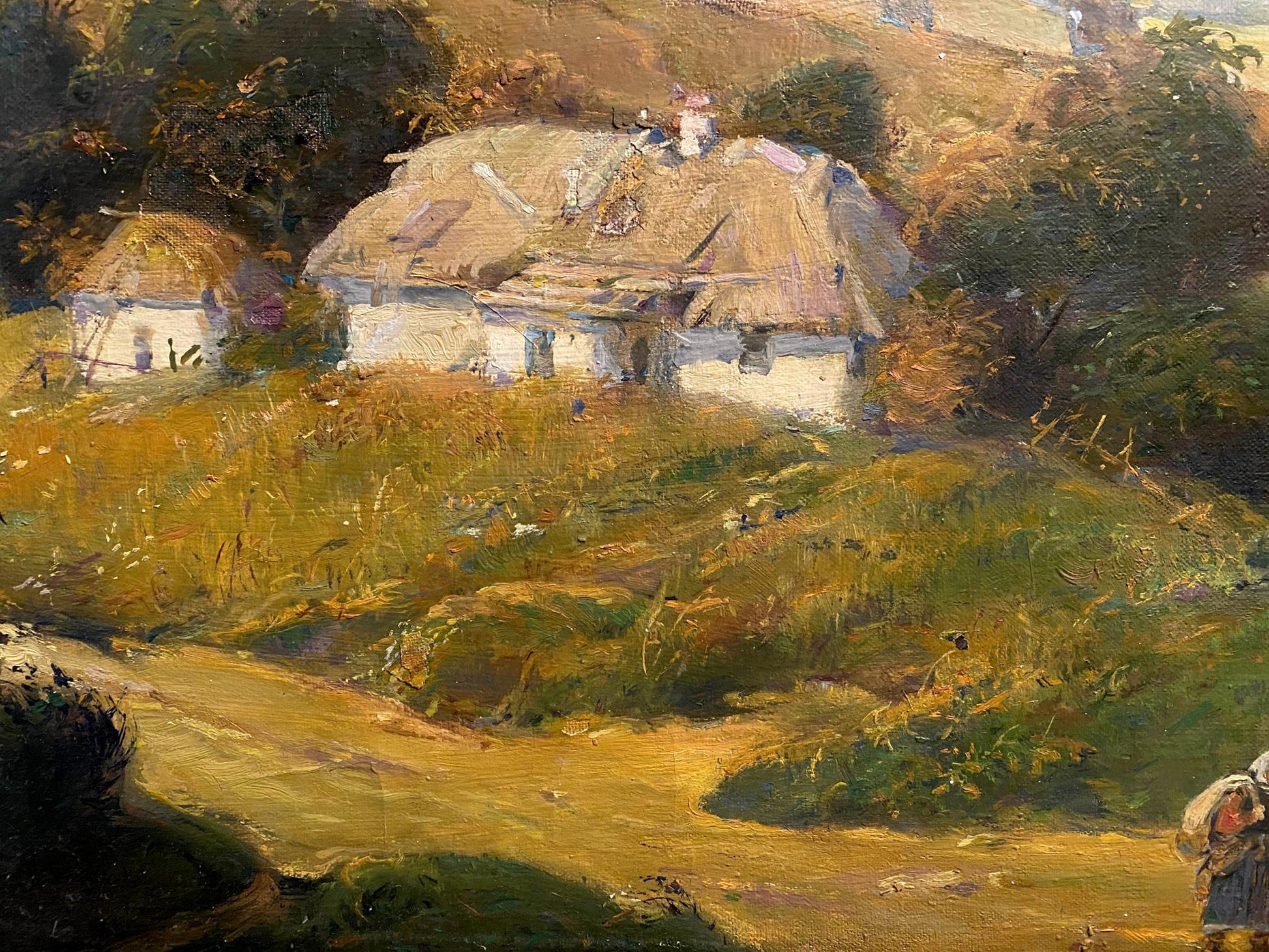 oil painting houses
