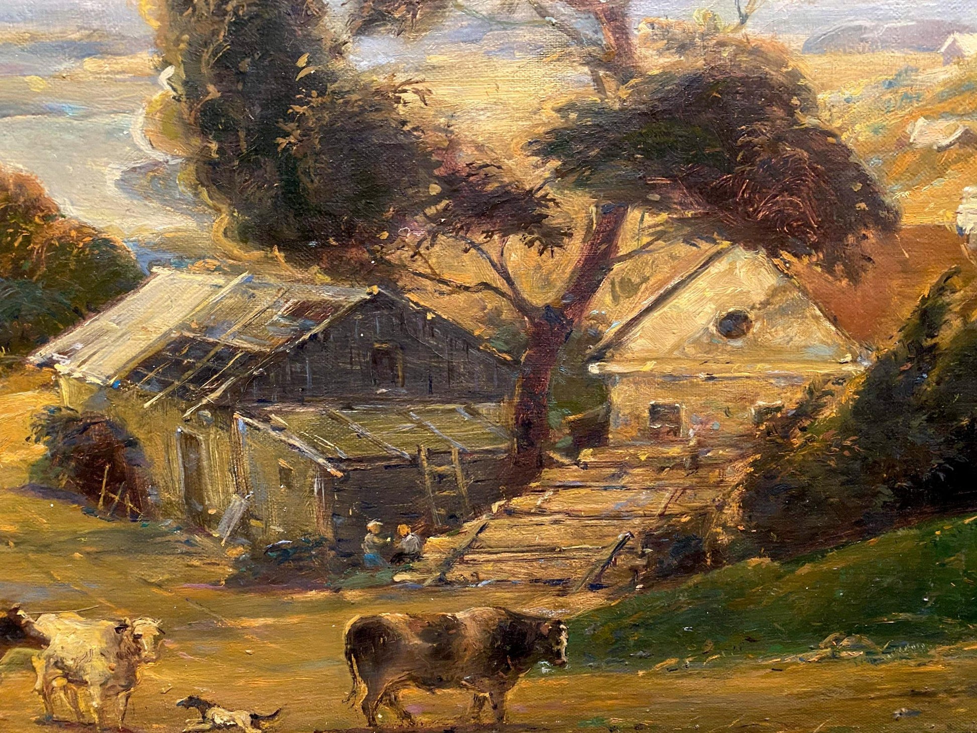 village painting