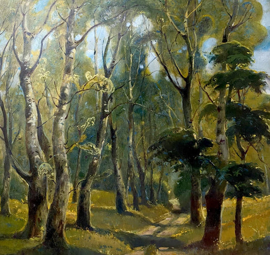 Oil painting Alley. July buy