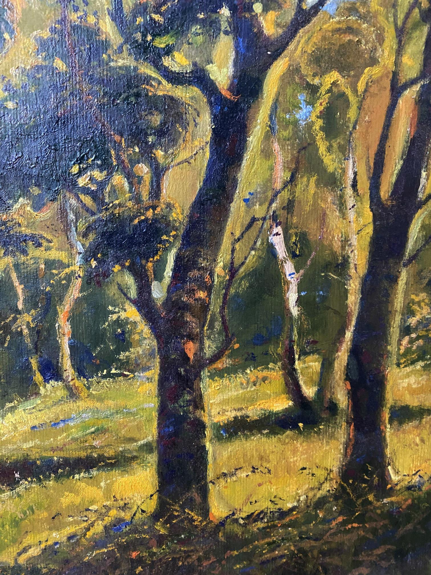 oil forest painting