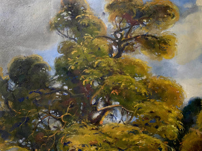 oil forest art