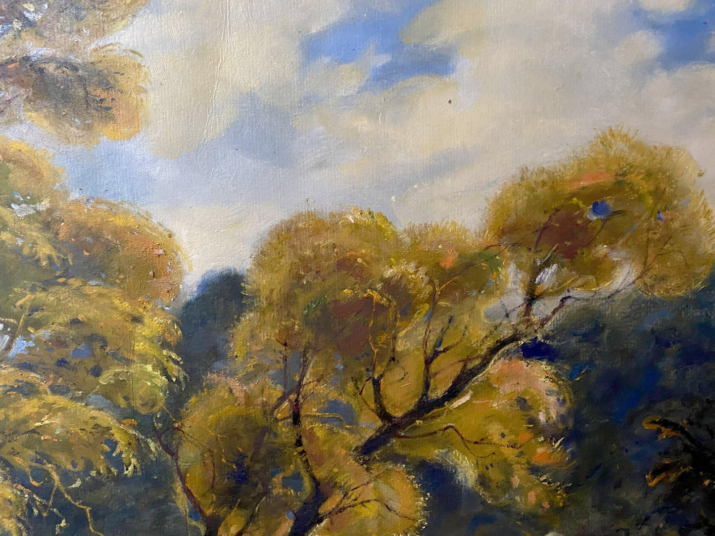 oil forest art