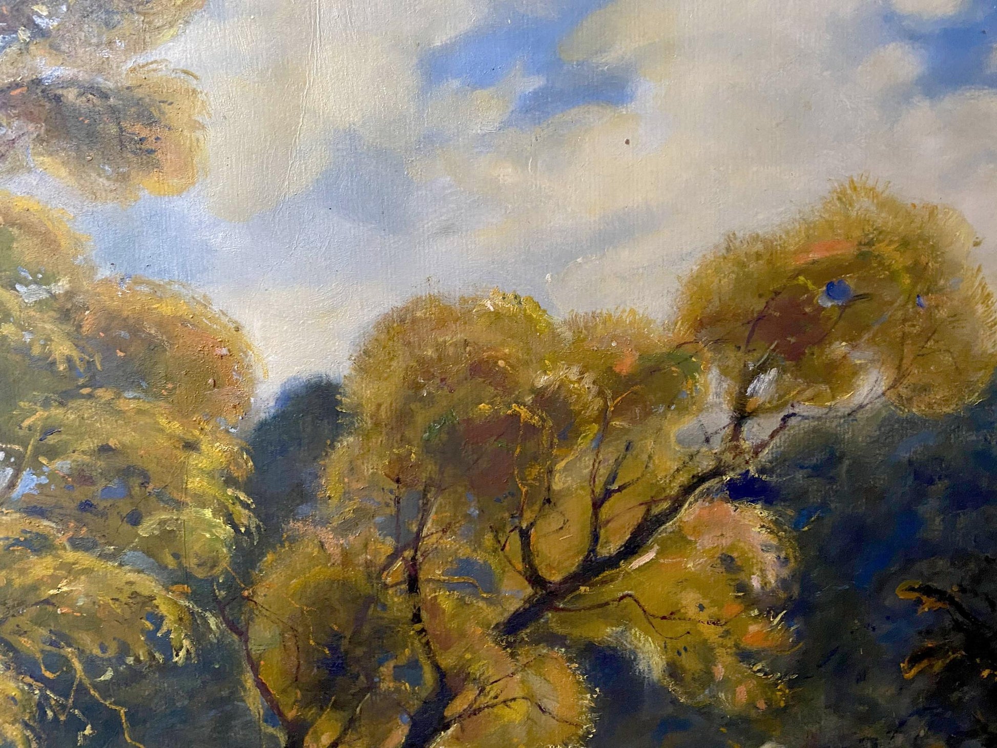oil forest art