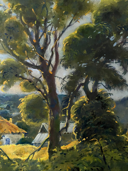 oil forest painting