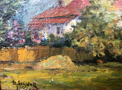 City oil painting Lednev Dmitry