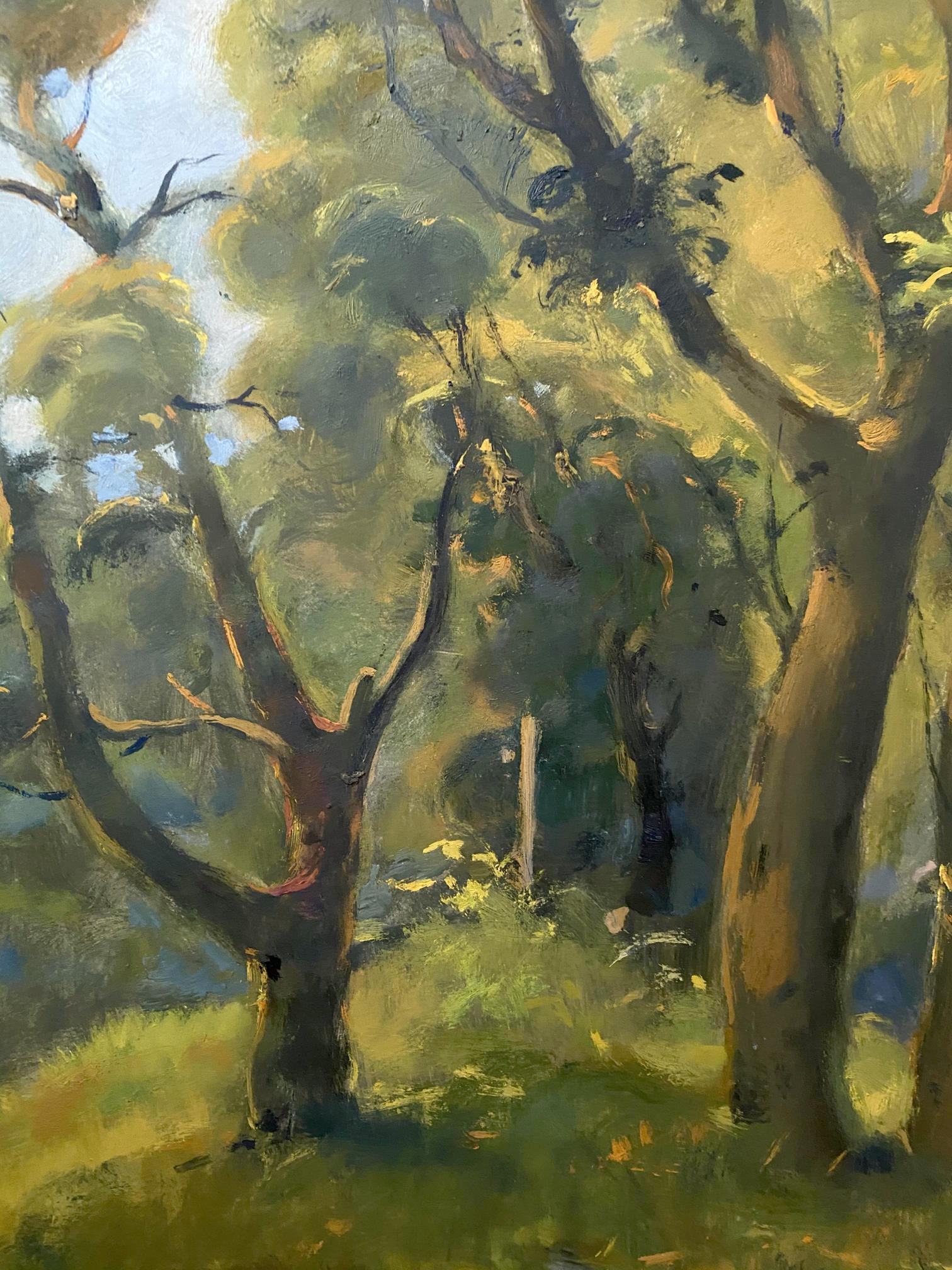 oil forest painting