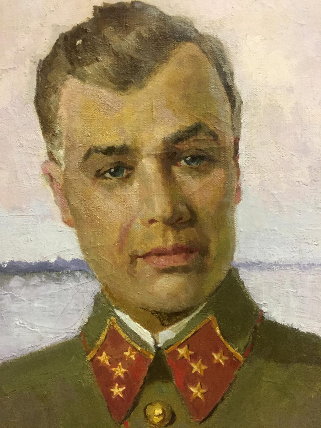 Oil painting Portrait of Kirponos M.  Shirokov Anatoly Georgievich