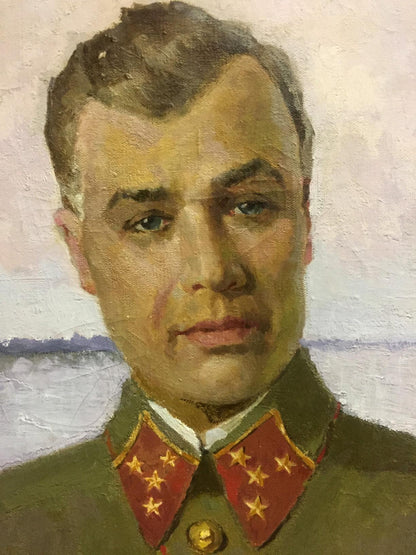 Oil painting Portrait of Kirponos M.  Shirokov Anatoly Georgievich