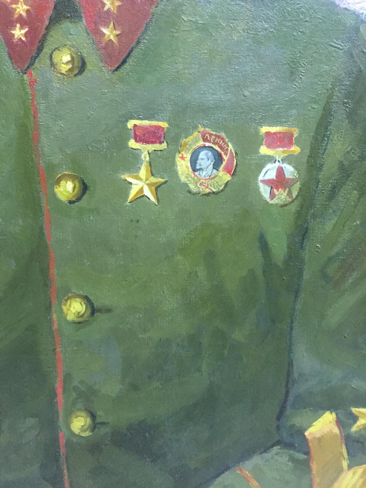 Oil painting Portrait of Kirponos M.  Shirokov Anatoly Georgievich