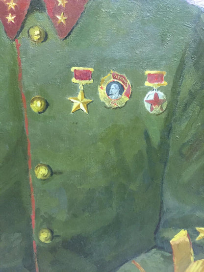 Oil painting Portrait of Kirponos M.  Shirokov Anatoly Georgievich