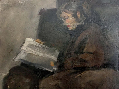 Oil painting Woman reading Ryangina S. V.