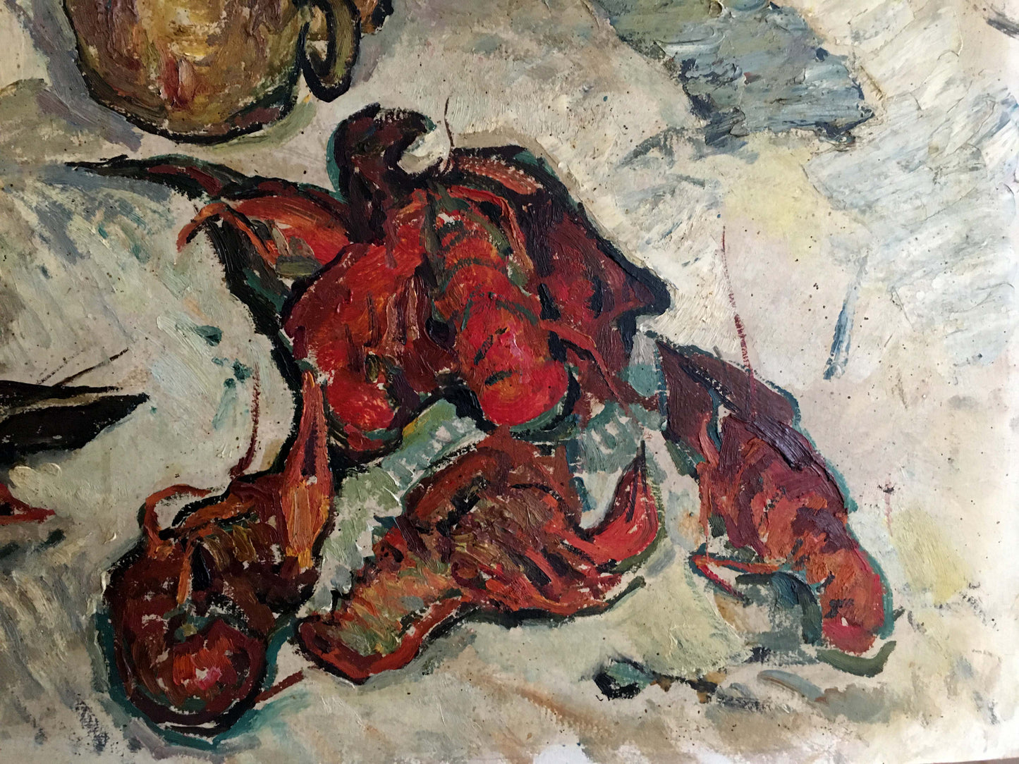 Oil painting Cancer on the table Sakhnenko Victor Ivanovich