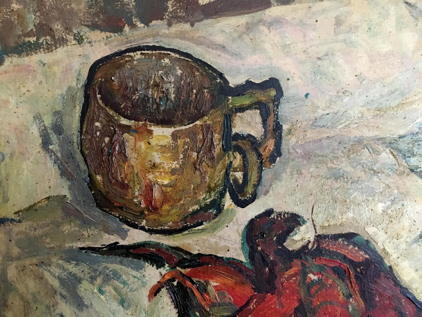 Oil painting Cancer on the table Sakhnenko Victor Ivanovich