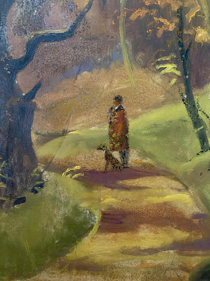 oil forest painting