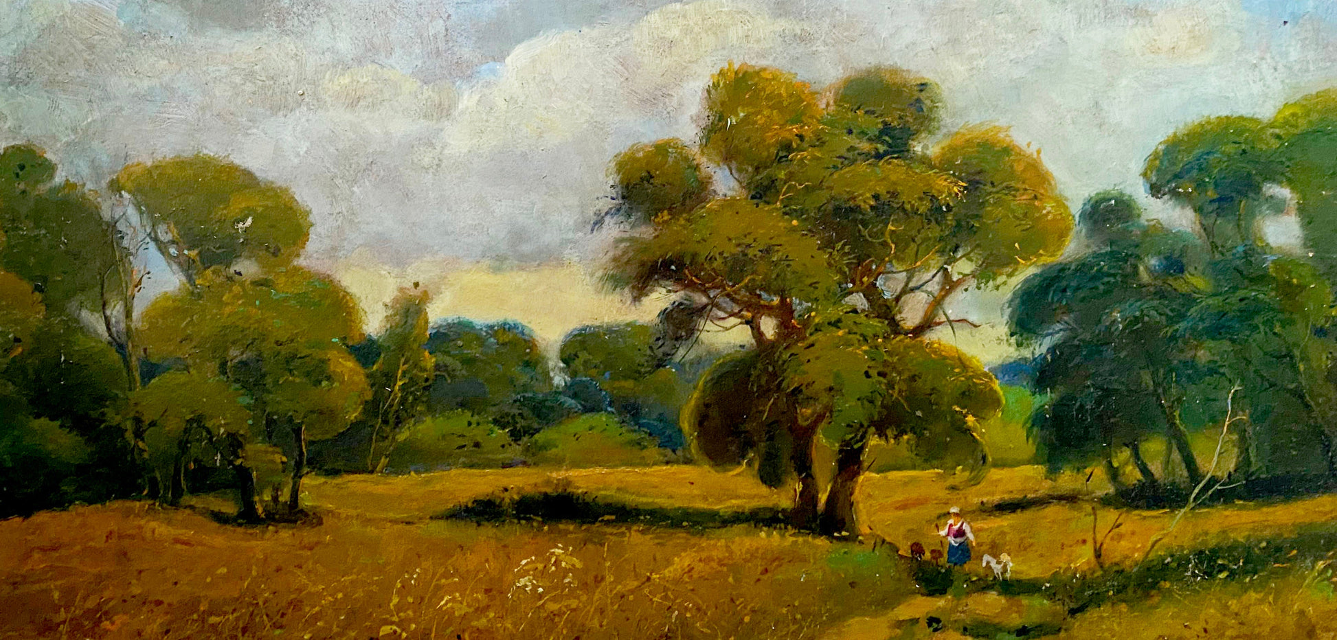 Oil painting In field buy