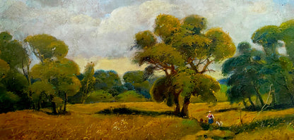 Oil painting In field buy