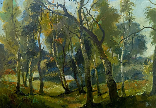Oil painting Autumn is approaching buy