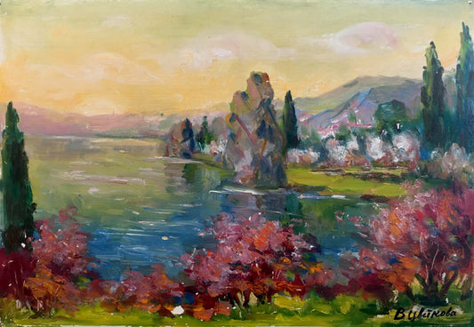 Oil painting Landscape Tsvetkova V. P.